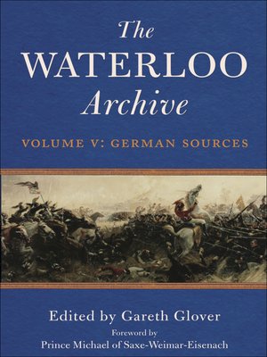 cover image of The Waterloo Archive Volume V